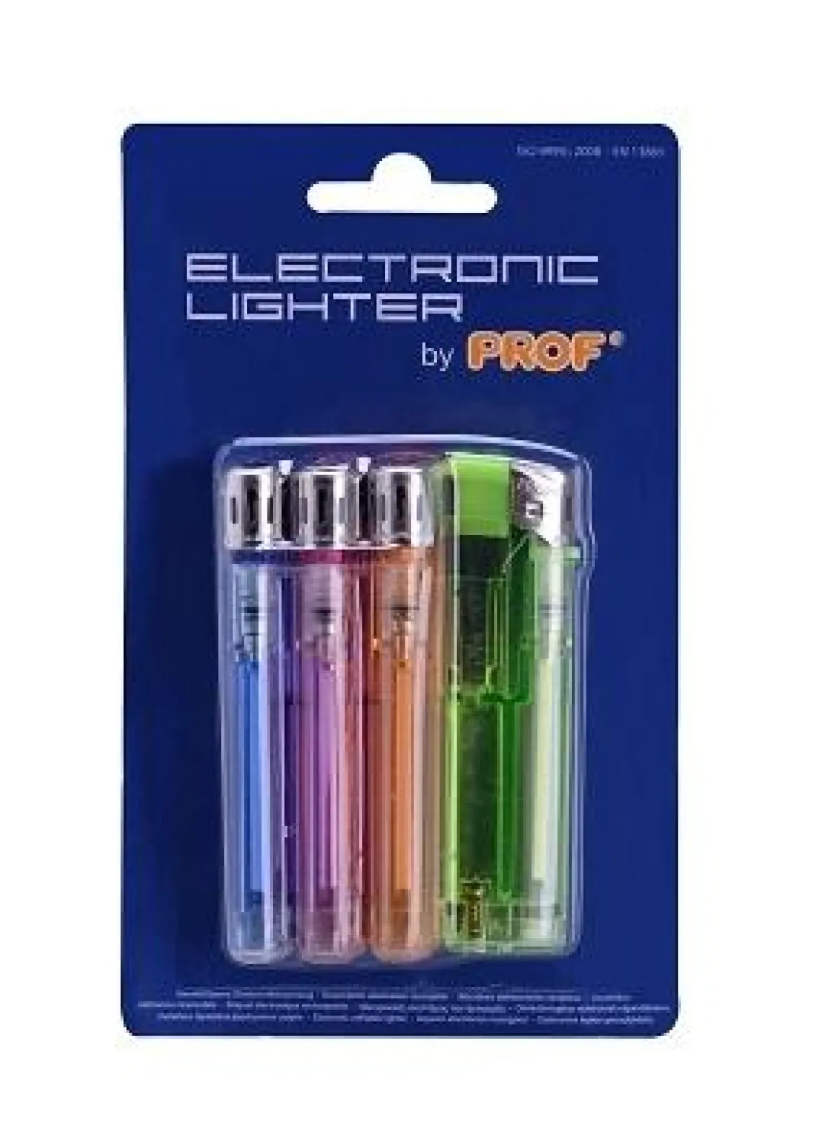 BRIQUET ELECTRONIQUE TRANSPARENT X4 PIECES