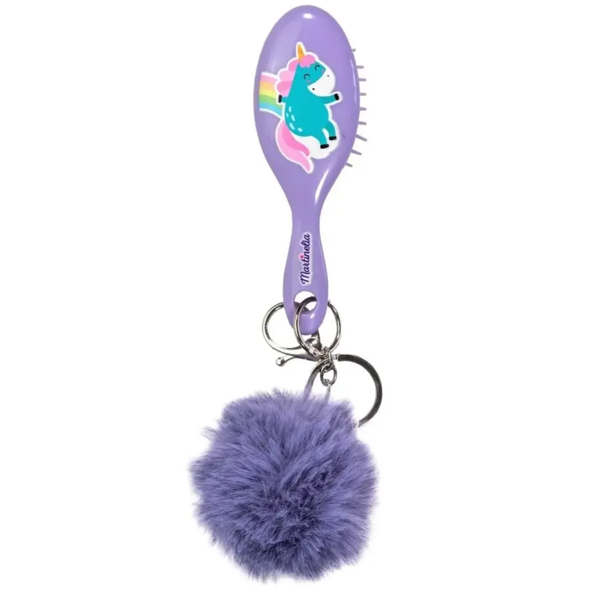 BROSSE A CHEVEUX AVEC POMPON MARTINELIA
