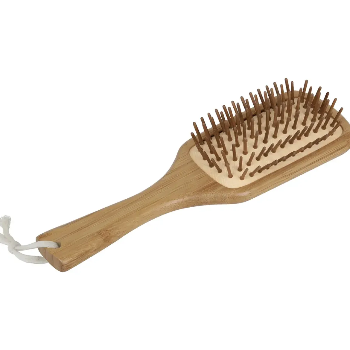 BROSSE A CHEVEUX PLATE FORME CARREE BAMBOU