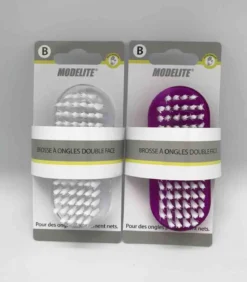 BROSSE A ONGLES PLASTIQUE DOUBLE FACE