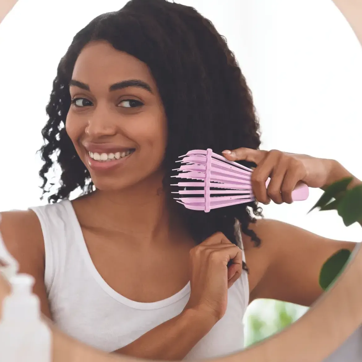 BROSSE DEMELANTE CHEVEUX BOUCLES