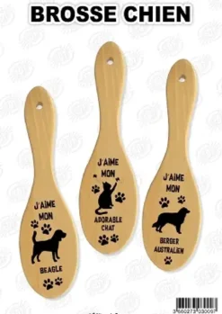 BROSSE EN BOIS CHIENS
