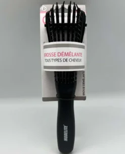 BROSSE PLATE PICOTS PLASTIQUES NOIR