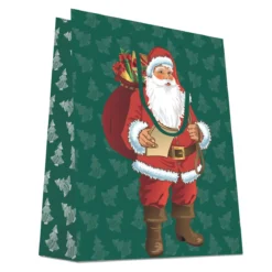 CABAS PERE NOEL TRADITIONNEL 32X14X40CM