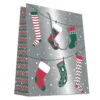 CABAS CHAUSSETTE DE NOEL 32X14X40CM