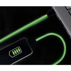 CABLE CHARGE RAPIDE 2A IPHONE PHOSPHORESCENT 2M
