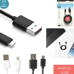 CABLE CHARGE ULTRA RAPIDE 3A MICRO USB