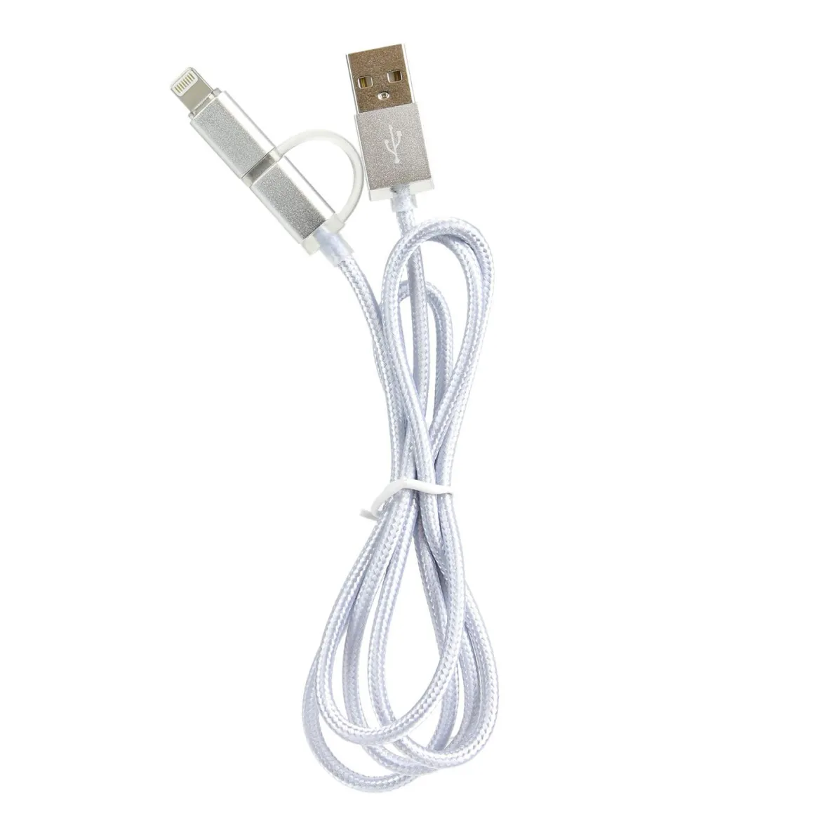 CABLE TRESSE 2 EN 1 MICRO USB TYPE C