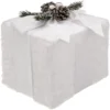 CADEAU FOURRURE BLANC 20CM