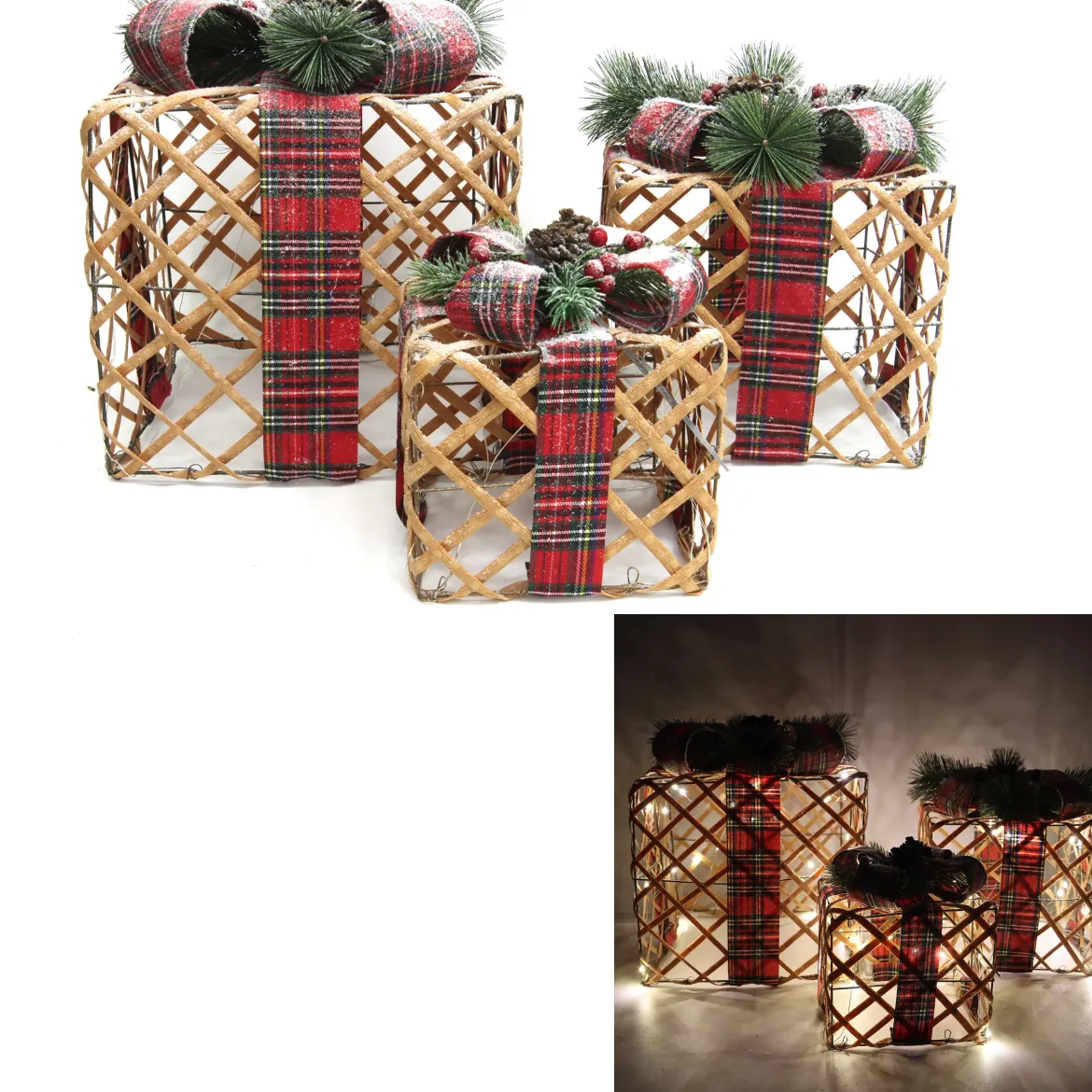 CADEAU LUMINEUX BRANCHES 20CM