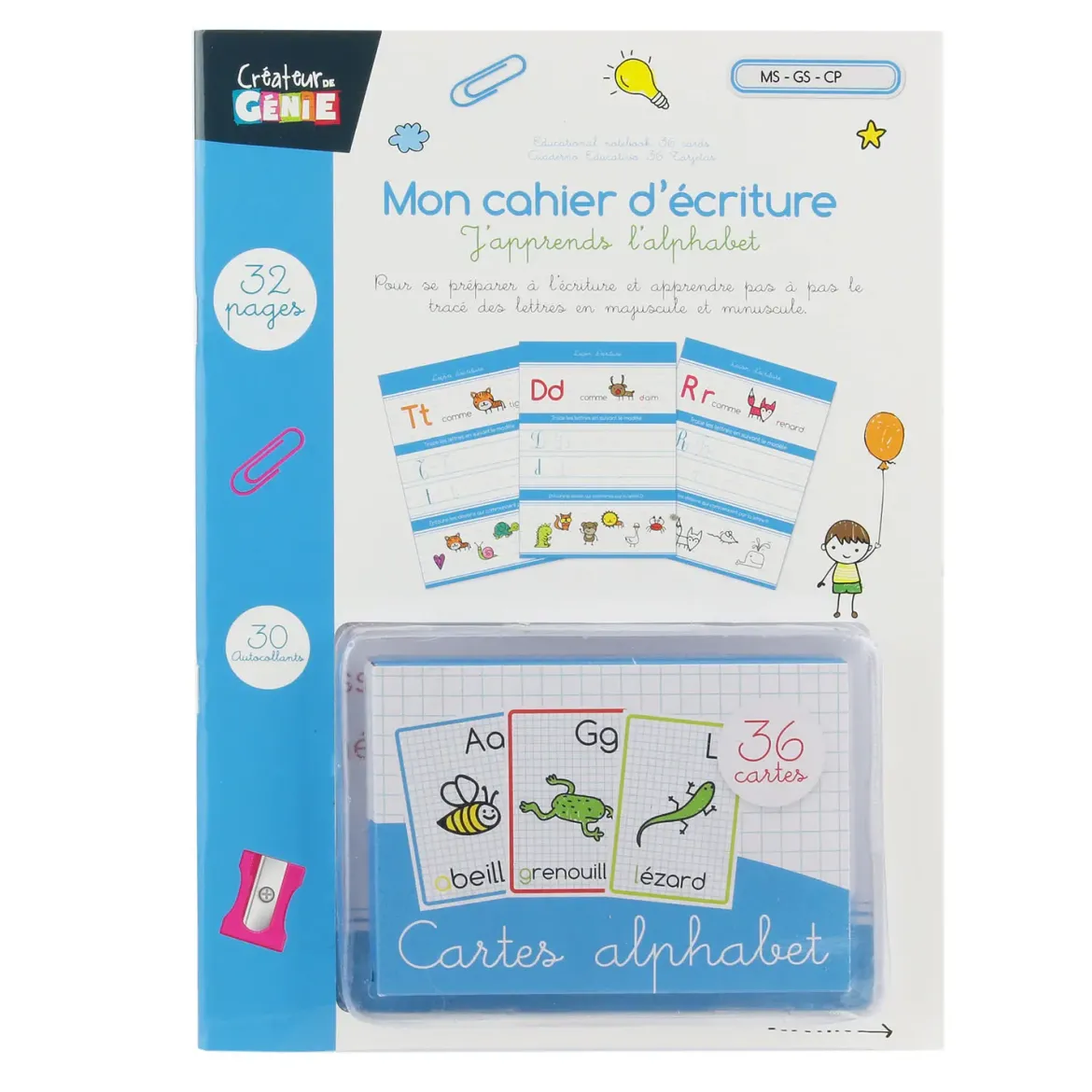 CAHIER D ACTIVITES EDUCATIF X36 CARTES