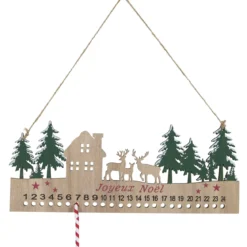 CALENDRIER AVENT FORET A SUSPENDRE L.30CM