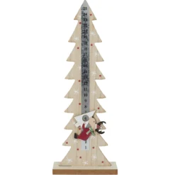CALENDRIER AVENT SAPIN ET RENNE H.41CM