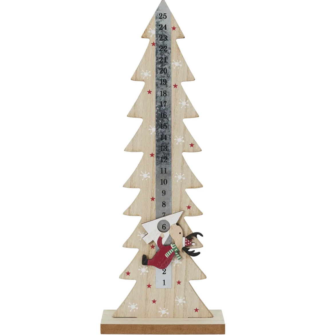 CALENDRIER AVENT SAPIN ET RENNE H.41CM
