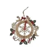 CALENDRIER DE L AVENT COURONNE A SUSPENDRE 22CM