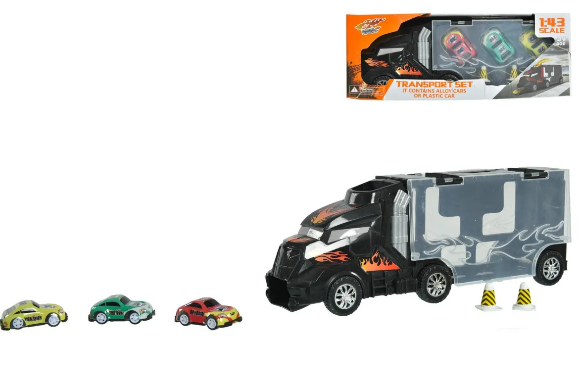 CAMION CHARGE DE 3 VOITURES
