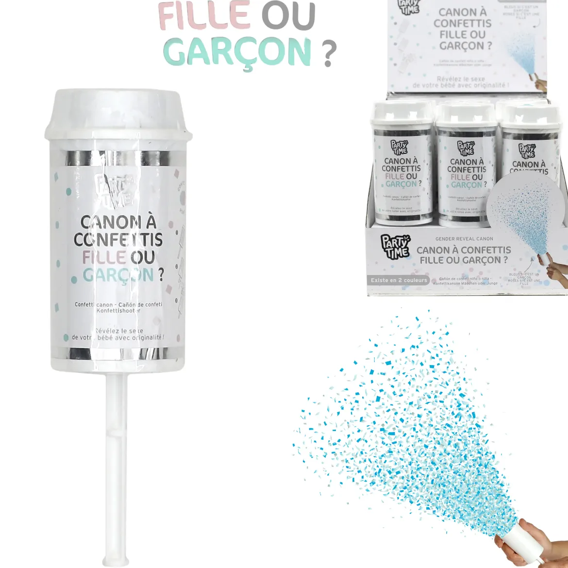 CANON A CONFETTIS FILLE OU GARCON