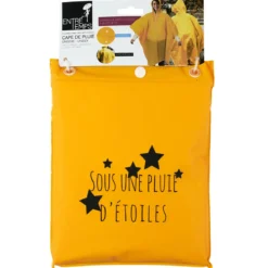 CAPE DE PLUIE PLIABLE AVEC POCHETTE 126X100CM