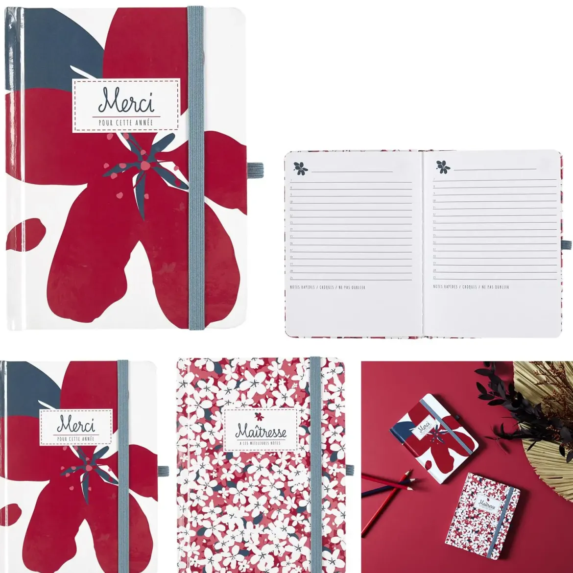 CARNET A6 AVEC ELASTIQUE 48 PAGES