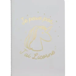 CARNET DE NOTES 40 PAGES LICORNE