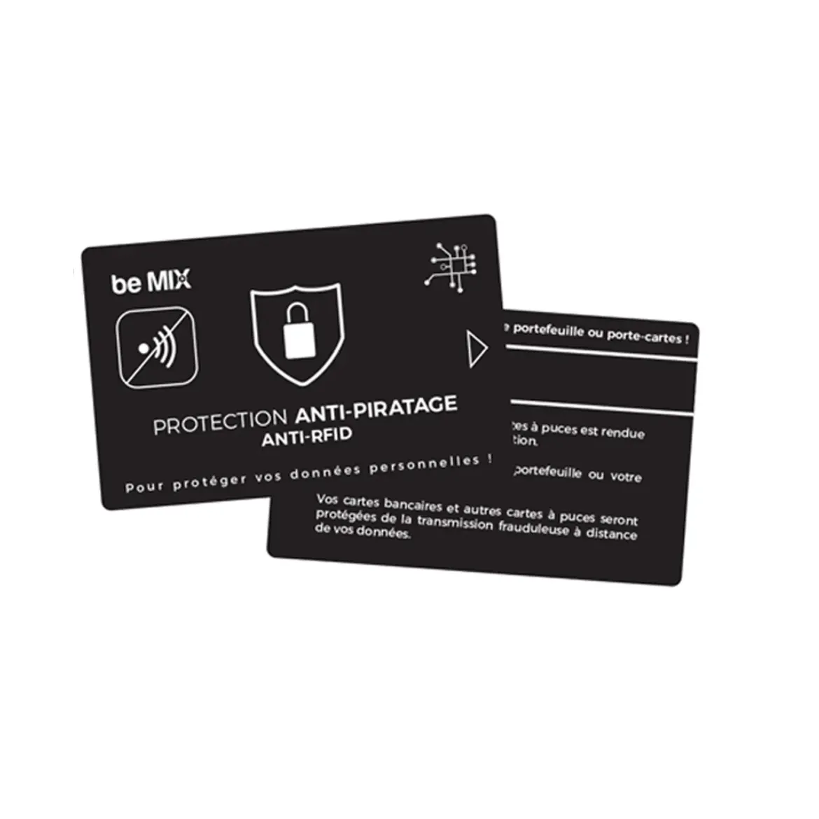 CARTE ANTI PIRATAGE RFID METALLIQUE