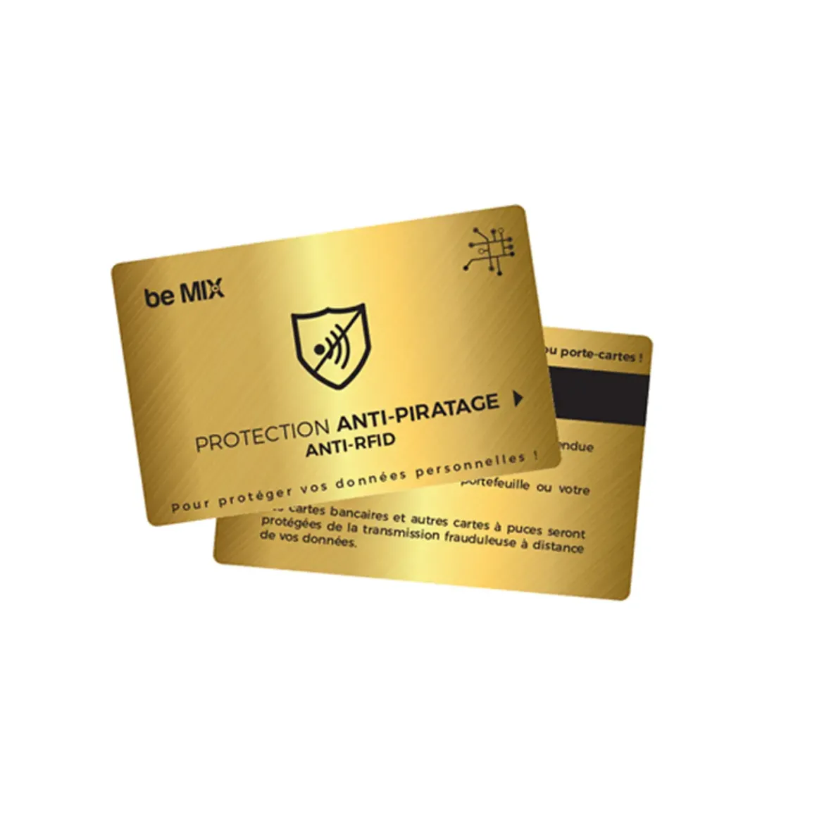 CARTE ANTI PIRATAGE RFID METALLIQUE