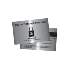CARTE ANTI PIRATAGE RFID METALLIQUE