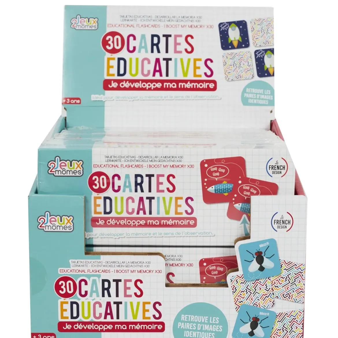 CARTE EDUCATIVE JE DEVELOPPE MA MEMOIRE X30 PIECES