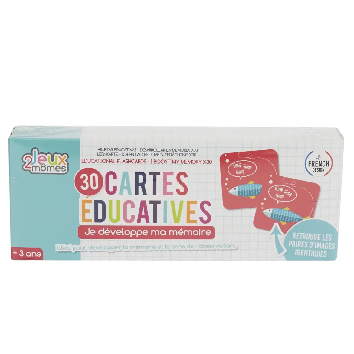 CARTE EDUCATIVE JE DEVELOPPE MA MEMOIRE X30 PIECES