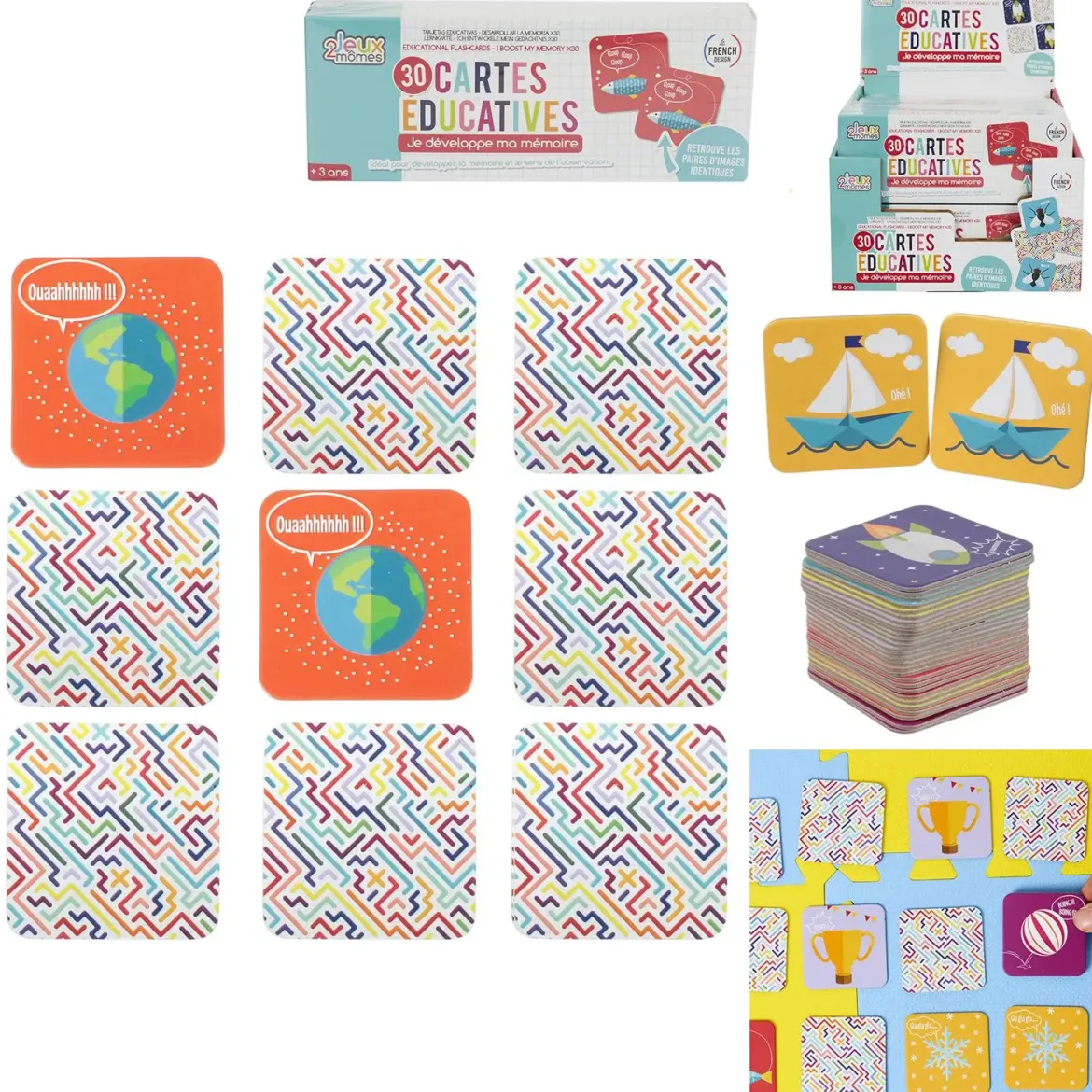 CARTE EDUCATIVE JE DEVELOPPE MA MEMOIRE X30 PIECES