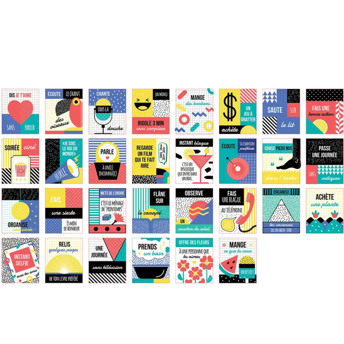 CARTES DE 30 DEFIS PLAISIRS SIMPLES QUOTIDIENS