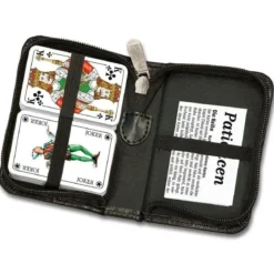 CARTES DE PATIENCE DANS ETUI DE VOYAGE