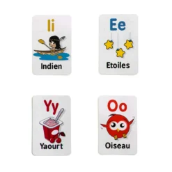 CARTES EDUCATIVES MOTS 8X12CM BLANC