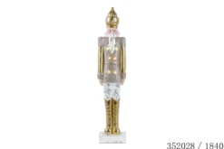 CASSE NOISETTE LED OR BLANC H.90CM