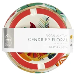 CENDRIER FLORAL CERAMIQUE XXL