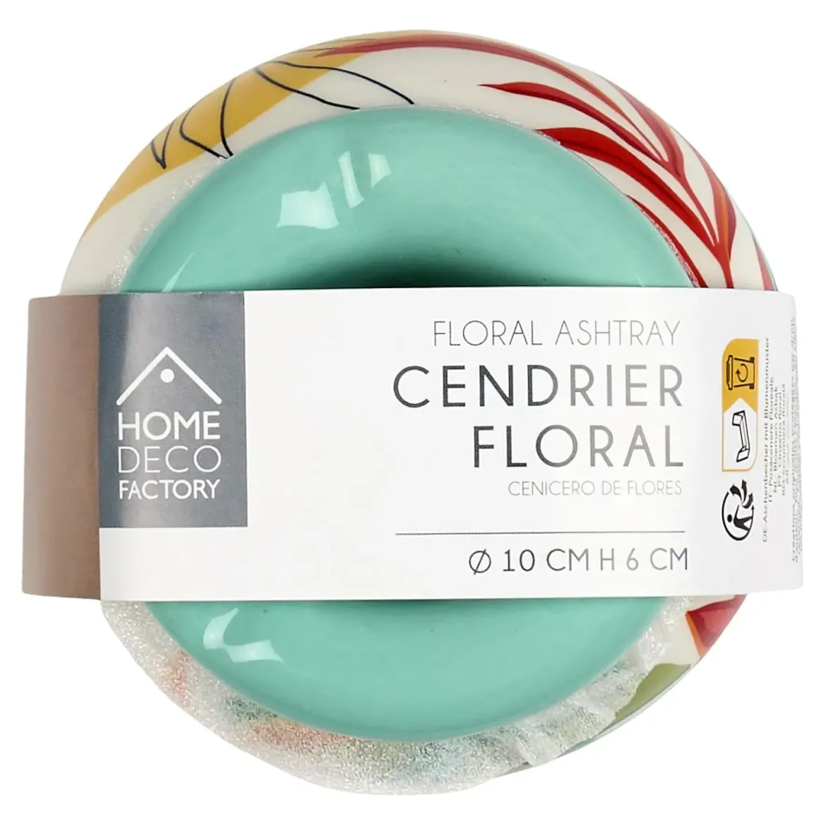 CENDRIER FLORAL D.10CM