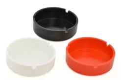 CENDRIER MELAMINE ROND OUVERT