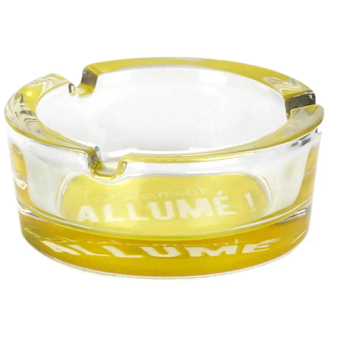 CENDRIER VERRE PHOSPHORESCENT