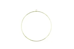 CERCLE METAL DORE AVEC ANNEAU DE SUSPENSION. DIAM. 25CM