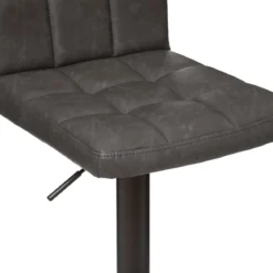 CHAISE DE BAR AJUSTABLE DELEK GRIS VINTAGE