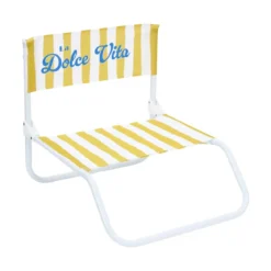 CHAISE DE PLAGE DOS DOLCE VITA JAUNE