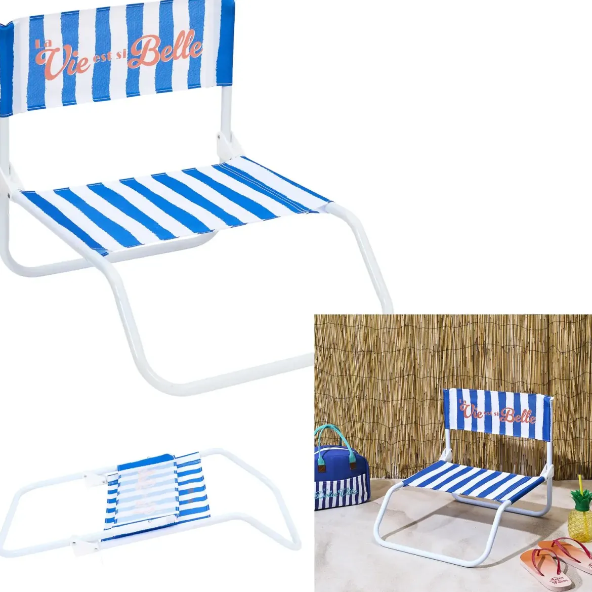 CHAISE DE PLAGE DOS DOLCE VITA BLEU