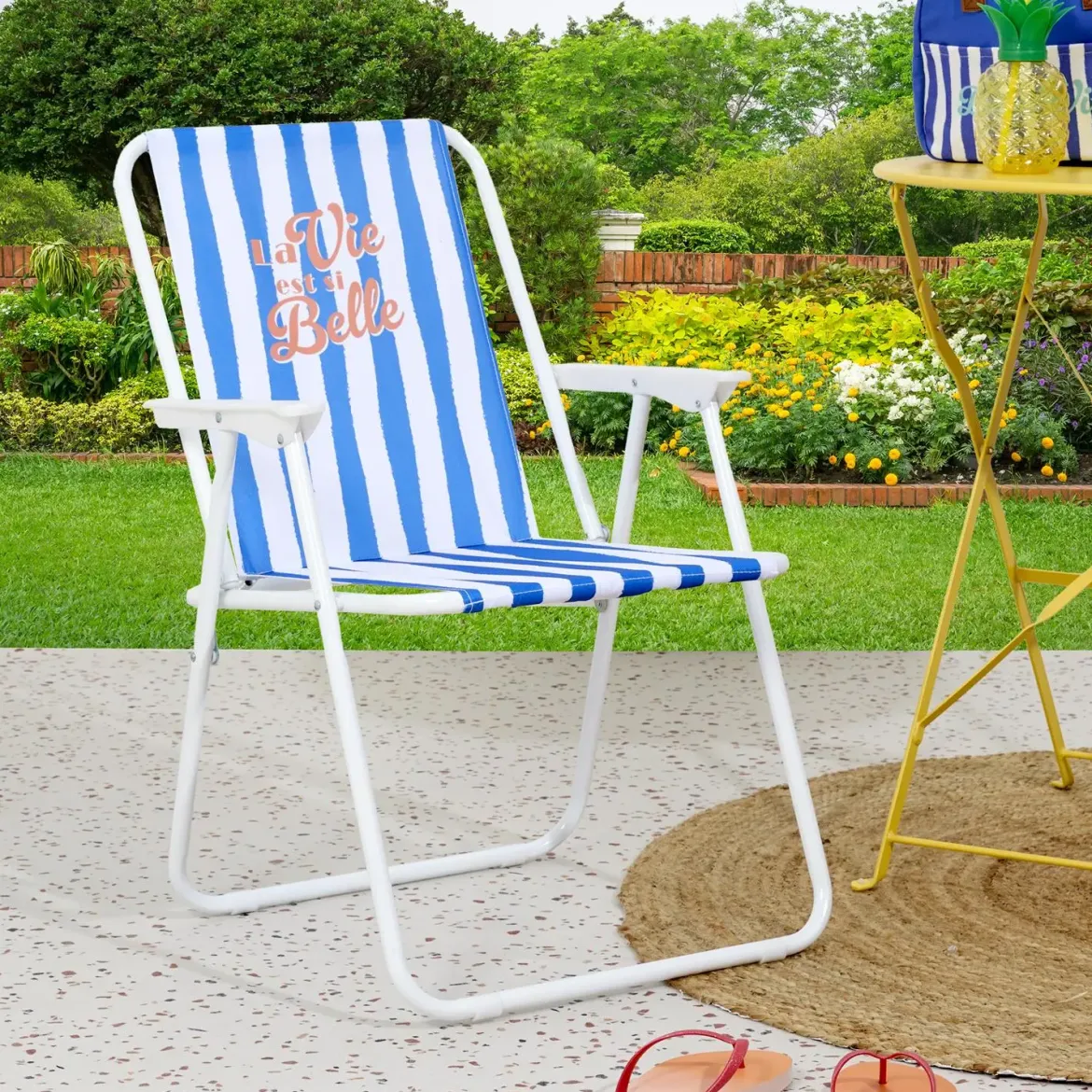 CHAISE PLIANTE DOLCE VITA BLEU