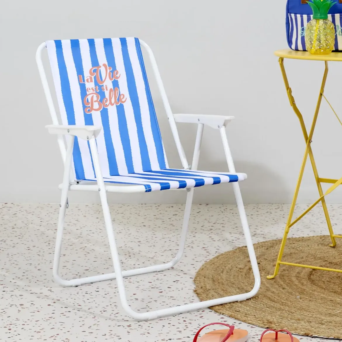 CHAISE PLIANTE DOLCE VITA BLEU