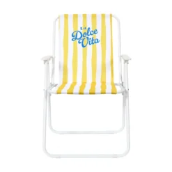 CHAISE PLIANTE DOLCE VITA JAUNE