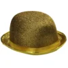 CHAPEAU MELON PAILLETE OR UN