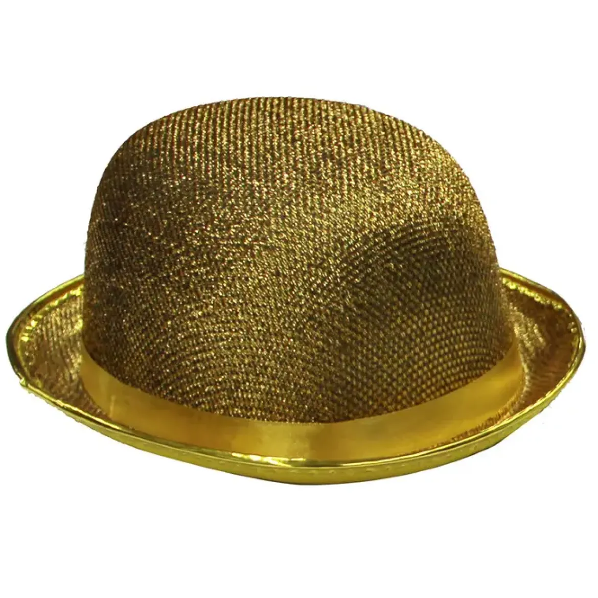 CHAPEAU MELON PAILLETE OR UN