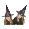 CHAPEAU SORCIERE MULTICOLORE BRILLANT ENFANT 32X29 CM ENFANT