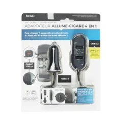 CHARGEUR VOITURE BANQUETTE ARRIERE 5 PORTS