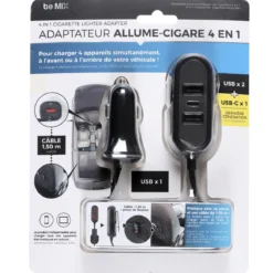 CHARGEUR VOITURE BANQUETTE ARRIERE 5 PORTS